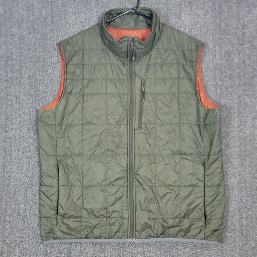 Simms Primaloft Insulated Puffer Vest Mens XL Green Quilted Fishing Hiking
